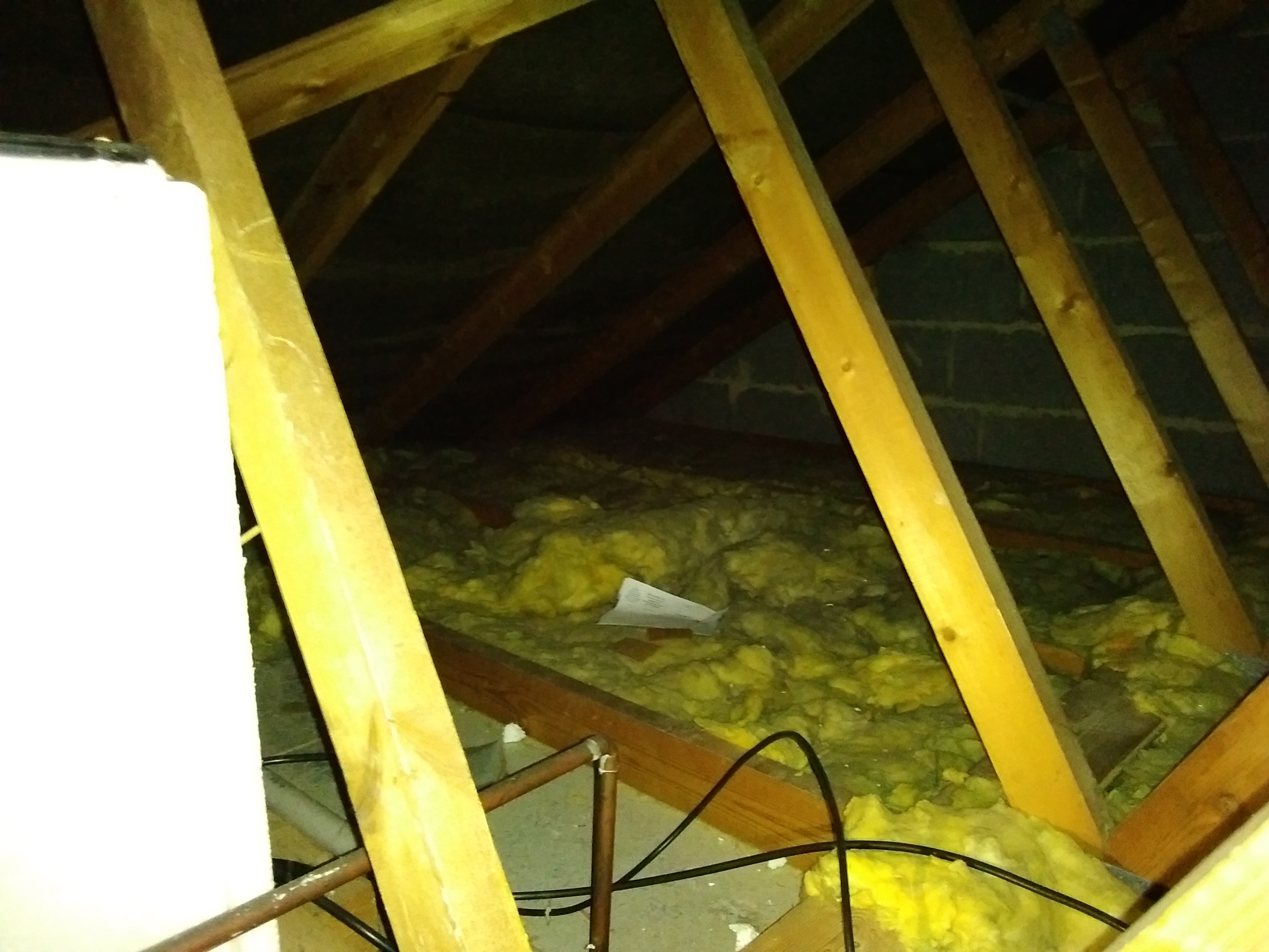 Before - Minimal insulation